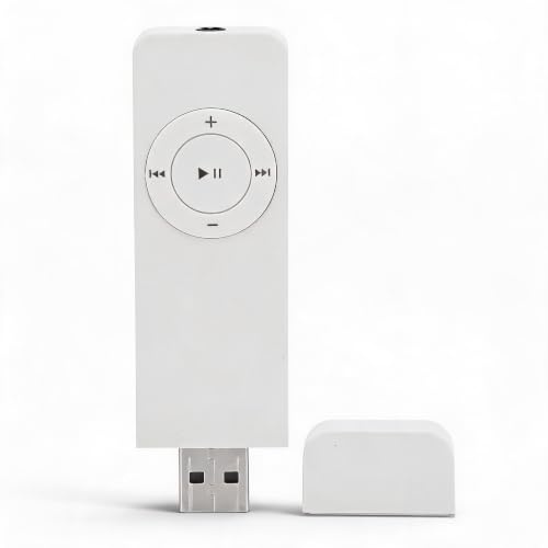 GOWENIC MP3 Player, 64 GB, Weiß, Musikplayer mit integriertem 180 mAh unterstützt Audiobücher und Hi-Res-Audio, für unterwegs (White)