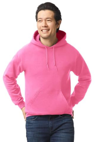 TICTEX Hoodie Herren große Größen by Gildan - Sweatshirt mit Kapuze - Kapuzenpullover in vielen Farben - Coole Hoodies - Safety Pink, M