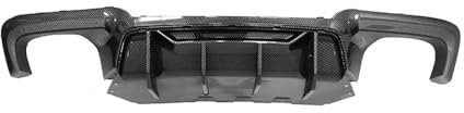 QUNINE Auto Heckschürze Lippe Diffusor für BMW 5 Series F10/F18, Lippe Spoiler Heckdiffusor Heckspoiler Stoßstange Schützen Abdeckung Zubehör,3 Carbon Fiber Texture