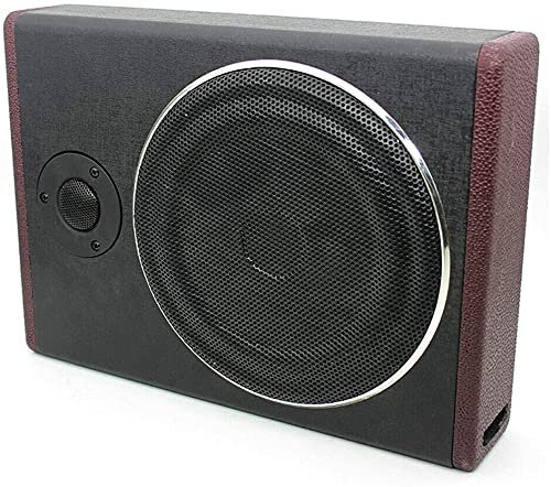 czyuRachel 8 Subwoofer Auto Set Bassi Set Per Auto Amplificato Subwoofer Kit Sotto Seggiolino Auto Acciaio Inox 4 Canali Amplificatore Subwoofer Attivo Auto Nero