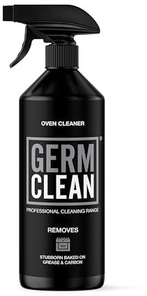 Germ Clean Oven Cleaner Spray 500ml — Heavy-Duty Oven & Hob Degreaser for Burnt-On Grease | Professional Oven Cleaner for Enamel, Cast-Iron & Griddles | Fast Acting, Ready-to-Use (UK)