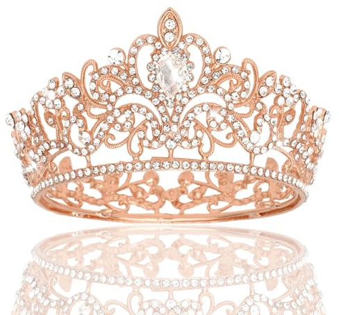Brillante Tiara, Decoración para Corona, Coronas, Crown, Corona Reina, Crown Cake Gold, Corona Vintage, Corona Vintage, para Niñas Cumpleaños, Pastel, Decoración Ramo