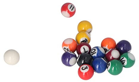 Mini-Billardkugel-Set, 16 Kugeln, Amerikanisches Poolzubehör