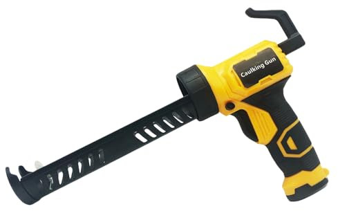 Cordless Caulking Gun Electric Caulking Gun Battery Operated 4 Speed Adjustable LED Light 10oz/300ML Caulking Gun