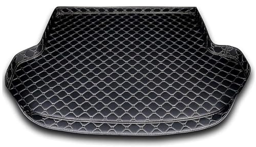 YUEGOO Auto Leder Kofferraummatte für BMW IX 2022-2024, Auto Kofferraummatten Wasserdicht Kratzfest Kofferraum Matte Kofferraumwanne Schutzmatte Auto ZubehöR,C/Black~beige