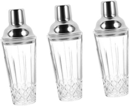 PRETYZOOM 3St Cocktail-Shaker edelstahlshaker glasmixer coctails glässer bar accessories gläser cocktail Shaker-Flasche Cocktail-Stößel Alkohol trinkt handshaker Weinshaker Rostfreier Stahl