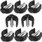 FRCOLOR Toilet Frame Pin Replacement Clip Locks Raised Seat Pin Locks for Toilet Seat Tube Black Mm