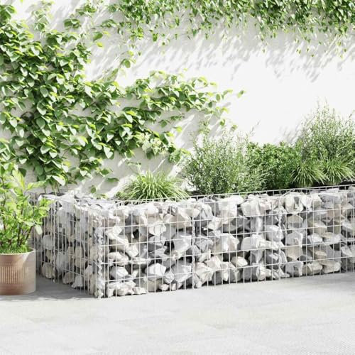 Générique Mur de Gabion Acier galvanisé 450x30x50 cm,Clôtures & barrières,Panneaux de clôture-143572