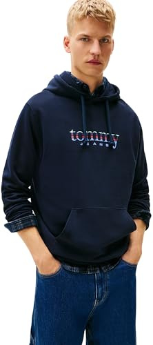 Tommy Jeans Herren TJM Reg Entry DNA Play Hood Dm0dm22642 Kapuzenpullover (1er Pack)