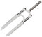 HEMODIAN Fourche VTT Fourche Fourche VTT 26 Pouces 27.5 Pouces 29 Pouces contrôle d'épaule Verrouillage mécanique en Aluminium Fourche à Ressort d'huile 100mm Fourches pour VéLo(XCM-White 27.5in)