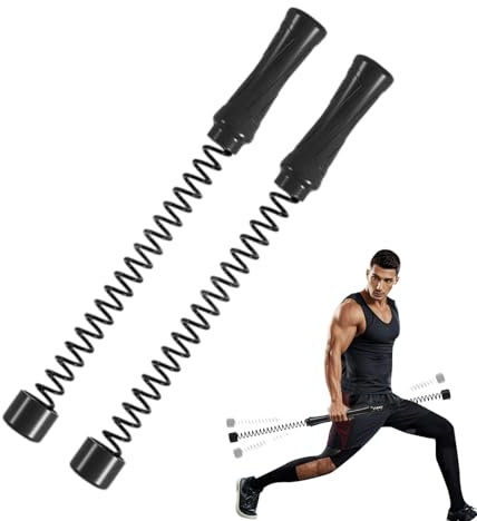 Cuerda de saltar pesada – Cuerda de saltar pesada | Alta velocidad | 2 piezas de cuerdas de batalla elásticas resistentes | Accesorios de gimnasio desmontables flexibles para el hogar, equipo de