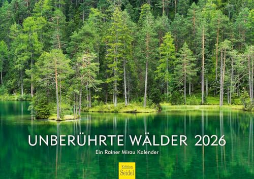 Edition Seidel Premium Kalender Unberührte Wälder 2026 Format DIN A3 Wandkalender Naturkalender Europa USA Neuseeland Wald Bäume Natur Nationalpark Rainer Mirau