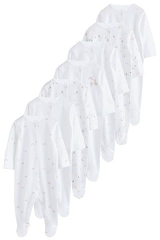 NEXT Baby 4er-Pack Strampler mit Druckknöpfen, 7er-Pack