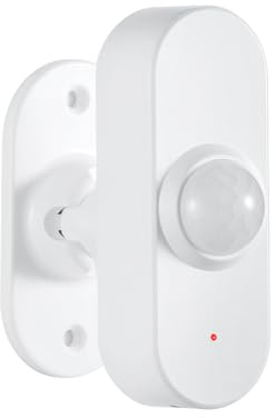 Sensor de Presencia Haozee con Sensor de luz, Temperatura y Humedad, Radar MMWave de 24 G, Requiere concentrador Zigbee, Funciona con Pilas, Compatible con Home Assistant Zigbee2mqtt