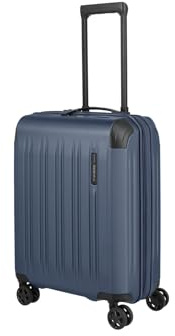 Travelite Koffer DYNAMIIC Größe S, 55x40x23 cm, 43-48 Liter, erweiterbar | kratzfester ABS Hartschalenkoffer für SWISS, Austrian & Lufthansa, 4 Rollen, TSA Schloss & Dehnfalte, Trolley klein, 3,1 kg