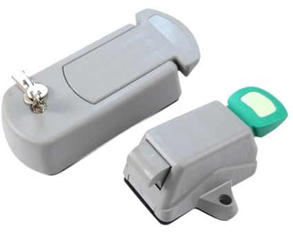 HouseVibe Cold Storage Door Lock Handle HS-4100 Commercial Security Door Handle Set, 4.65x4.29 inch, Heavy Duty PP Material for Cold Room & Walk-in Freezer