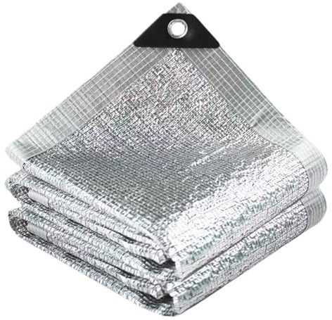 Aluminio Malla Sombra Exterior Red de protección Solar 99% Aluminio Plateado, Ideal for jardín, Plantas suculentas Sombreado para Balcón Jardín Camping(1x1m)