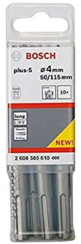 Bosch Professional Hammerbohrer SDS-plus-5 (10 Stück, Ø 4 mm)