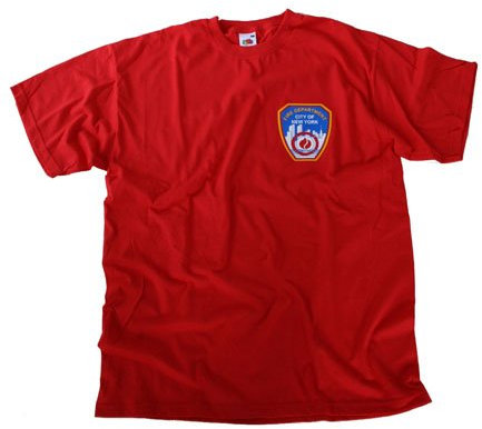 T-Shirt FDNY LOGO rot FIRE DEPARTMENT NEW YORK XXXL