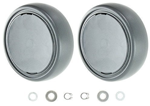 Rear Wheels & End Cap Covers Compatible with GTECH AirRam Vacuum Cleaners 2PK