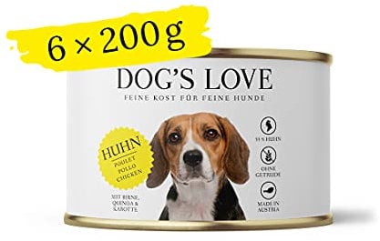 DOG'S LOVE Classic Huhn, 6er-Pack (6 x 200g)