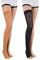 23-32 mmHg (Klasse 2) ASSISTICA® Medizinische Kompressionsstrümpfe mit offener Spitze, Damen / Herren Stützstrümpfe ohne Zeh, AG Ersatzstrümpfe mit Silikonband (158-170 cm/Medium, Beige)