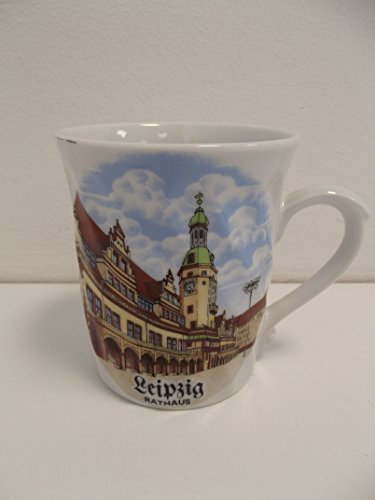 unbekannt Souvenir Tasse Kaffeebecher Motiv Leipzig Rathaus geschwungen
