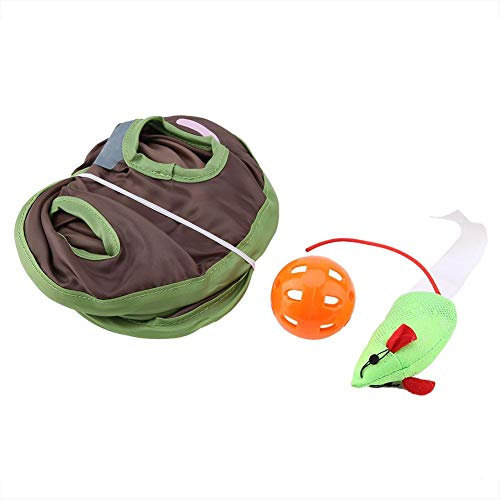 Mouse Hunt Cat Toys 9 Mouse Holes Pet Cat Interactive Toy Collapsible Hide Seek Game Puzzle Exercise Toy Cat Intelligence Trainning Toy with Bell and Mouse Toys