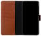 STILGUT Etui Compatible avec Samsung Galaxy A72 Coque Portefeuille à clapet magnétique en Cuir véritable, Cognac