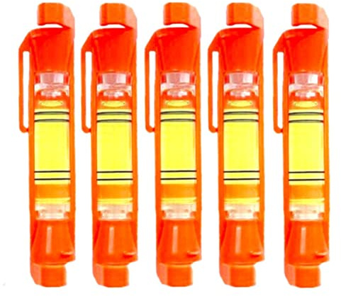 ZUJHPYMI 5Pcs String Line Level Hanging Line Bubble Levels for Measuring Building Trades, Surveying, Engineering (Red)