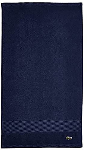 Lacoste Heritage Supima Cotton Hand Towel, Navy, 16 x 30