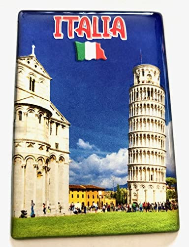 Generisch, Traditioneller Magnet - Schiefer Turm von Pisa, Kühlschrankmagnet, Souvenir, Reiseandenken, 1 Stück
