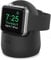 AHASTYLE Ständer für Apple Watch Ladestation [Nachtmodus Kompatibel] Silikon Dock für Apple Watch Ultra 2, Ultra, SE2, SE, Series 10 9 8 7 6 5 4 3 2 1 (49/46/45/44/42/41/40/38mm) (Schwarz)