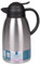METRO Professional Jarra Térmica de Acero Inoxidable, 2 L, con Botón, Plata/Negro