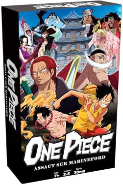 Topi Games | Jeu One Piece Assaut sur Marineford | Jeu de Société Stratégique | Rejoignez Barbe Blanche ou la Marine | Jeu de Plateau | 2 à 6 Joueurs | Fan Luffy | Idée Cadeau Enfant 7 Ans et +
