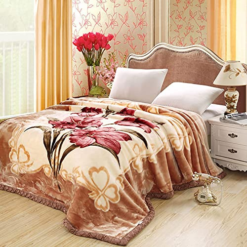 LGYKUMEG Gewichtete Koreanischen Nerzdecke,Fleecedecke, Plüschsamt, King-Size-Größe 150 x 200cm, zweilagig, wendbar, seidig weich, Knitter- und lichtbeständig, warme Decke,2kg