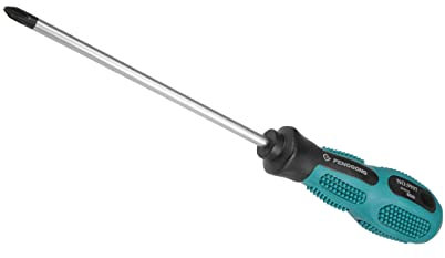 CoCud Phillips Screwdriver, #2 Cross Head 6 CR-V Steel Round Shaft, Magnetic Tip Non-Slip Handle - (Applications: for Automotive/Home Appliances Repair)