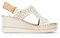 Pikolinos Keilsandalen in Leder AGUADULCE für Frauen Farbe Blanco