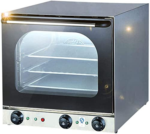 RKYRRKI Horno Ventilador Individual Acero Inoxidable Clase energética A Horno microondas Individual en Silver Tact Horno halógeno de convección Premium Cocina Ideal para Asar, Hornear Estético y prá