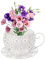Plant Pots, Flower Pots Coffee Saucer Teacup Garden Planter Vintage Succulent Plant Holder White
