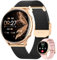 AIMIUVEI Smartwatch Damen mit Telefonfunktion, 1,39 Zoll HD Touchscreen, Fitnessuhr mit 120+ Sport Menstruationszyklus SpO2 Pulsuhr Schlafmonitor Schrittzähler, Armbanduhr für iOS Android Schwarz Gold