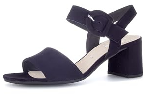 Gabor Damen Riemchensandalen, Frauen Sandalen,Best Fitting,Sommerschuhe,Freizeitschuhe,offene Schuhe,Strandschuhe,Absatz,Atlantik,39 EU / 6 UK