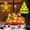 Weihnachts-Fensterlichter, Weihnachts-Fensterlichter, Weihnachtsdekorationen für den Innenbereich, Weihnachtsbaumschmuck, Weihnachts-Saugnapf-LED-Lichter, Weihnachts-Hängeleuchten (Stil 2)