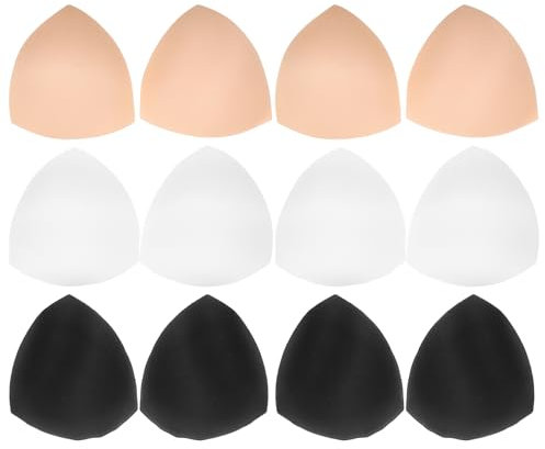 OATIPHO Imbottitura Reggiseno, 6 paia di imbottitura costume da bagno per reggiseni inserti per reggiseno Imbottiture Per Reggiseni Sportivi Inserti Reggiseno Per Bikini e Costumi Push Up