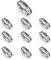 Bedama Blind Pull Cord Connector, Replacement Roller Blind Cord Connector Clips, Ball Chain Connector fits 4.5 mm Roller, Roman and Vertical blinds, 10 Pcs Stainless steel