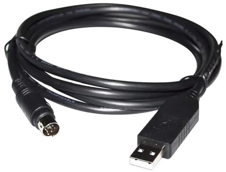 UGGOVXWZH Câble de Configuration de Port série USB UART TTL 5 V vers connecteur Mini DIN 7 Broches(3 metres)