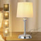 YOIZO Bedside Lamps, Rechargeable Cordless Table Lamp with Stepless Dimmable, 6000mAh Battery Operated Lamp with Brightness Memory, Portable Wireless Touch Bedroom Lamps for Living Room - Sliver