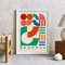 Moderne Abstrakte Retro Mid Century Geometrische Poster Drucke Bauhaus Wand Kunst Leinwand Malerei Für Wohnzimmer Wohnkultur 60X90Cm Kein Rahmen