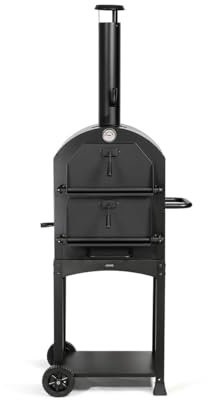 LIVOO - Fourà pizza et tarte flambée DOC331-4 grilles de cuisson 34 x 24 cm, pierre à pizza réfractaire, thermomètre intégré