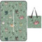 JZemdybill Picknickmatte mit Reißverschluss, Eulen-Tier-Picknickdecke, Outdoor-Teppiche, 150 cm x 100 cm